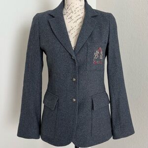 Sinequanone Wool Blazer in Gray Size XS Petite
